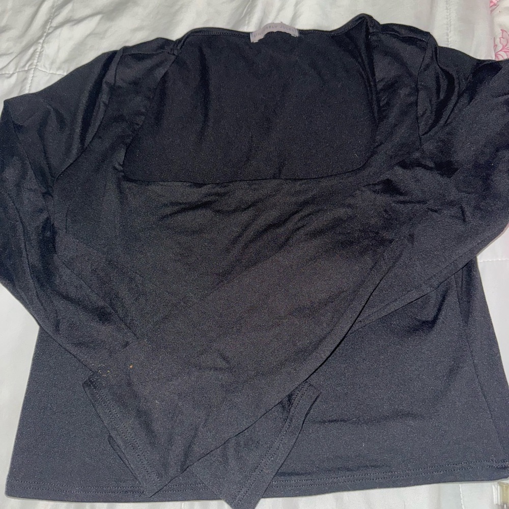 Black Long Sleeve Top